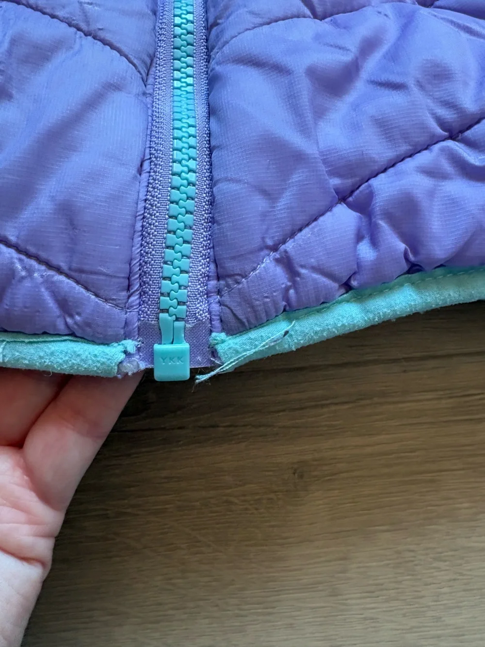 Eddie Bauer Kids Reversible Hooded Pure Puffer Jacket- size M